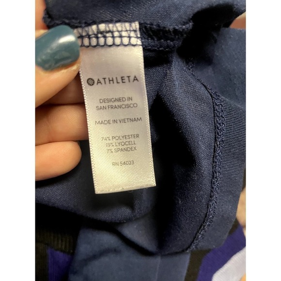 Athleta Essence Twist Long Sleeve, Constellation Blue - Picture 6 of 6